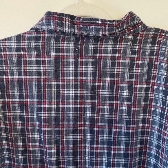 Men’s Levi’s Red Tab Short Sleeve Plaid Shirt Size XXL Blue - Picture 3 of 4
